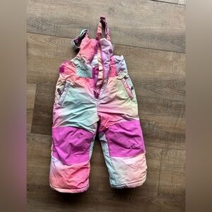 Colorful Girls Snow Bib – Size 3T (Amazon Brand)